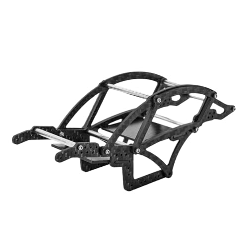 Kohlefaser -Chassis -Rahmen -Kit kompatibel mit 1 24 -Skala -RC -Crawler -Modellen wie SCX24 Deadbolt und C10 Bronco Passt SCX24 165 von VVHKMSIL