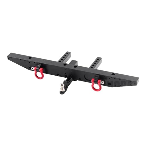 VVHKMSIL 1/10 Skala RC Crawler Car Metal Metal Heck-Stoßstangen-Upgrade-Teil mit D-Ringen, die mit verschiedenen Modellen kompatibel sind von VVHKMSIL