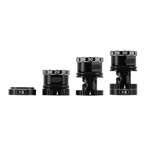 VVHKMSIL 20-35 mm einstellbare Fahrhöhenanzeige mit magnetischer Basis kompatibel mit 1/10 1/8 RC-Automodellen Universal Fit von VVHKMSIL