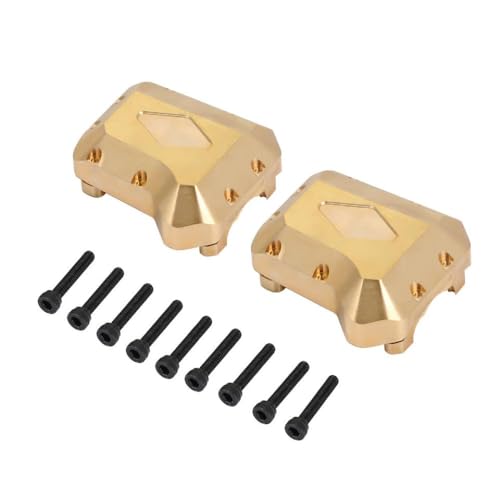VVHKMSIL 2pcs 59g Messing Differentialabdeckung passt 1 10 Skala RC Crawler Car kompatibel mit 8280 Upgrade -Teilen vordere Hinterachse von VVHKMSIL