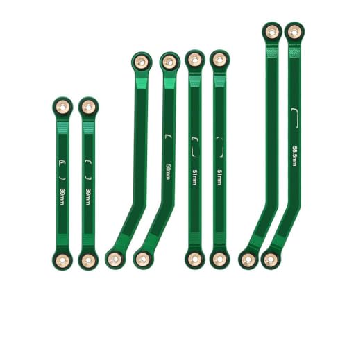 VVHKMSIL 4 Links Set Clearance Upgrade kompatibel mit 1/24 RC -Crawler -Modellen wie SCX24 C10 und Bronco Base Camp(Green) von VVHKMSIL