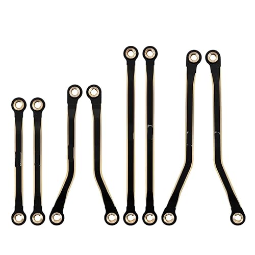 VVHKMSIL 48G Black Coated Messing Chassis Set Kompatibel mit 1/18 Skala RC Crawler Upgrade - Bronco Style (4PCS) von VVHKMSIL