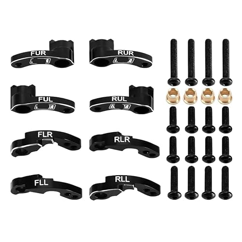 VVHKMSIL 4m 33 CNC Aluminium Schockflex -Upgrade -Teile, die mit 1 18 -Skala -RC -Crawler -Fahrzeugen kompatibel sind von VVHKMSIL