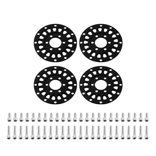 VVHKMSIL 4pcs Aluminiumradgesichter universeller Anpassung Kompatibel mit 1,0 "Modurad(Black) von VVHKMSIL