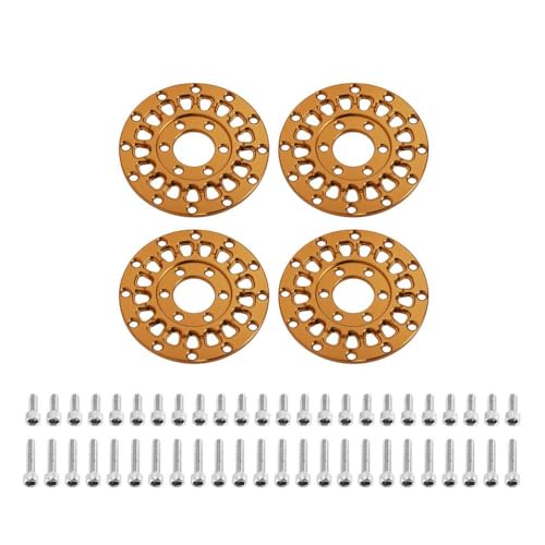 VVHKMSIL 4pcs Aluminiumradgesichter universeller Anpassung Kompatibel mit 1,0 "Modurad(Gold) von VVHKMSIL