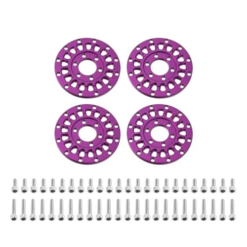 VVHKMSIL 4pcs Aluminiumradgesichter universeller Anpassung Kompatibel mit 1,0 "Modurad(Purple) von VVHKMSIL