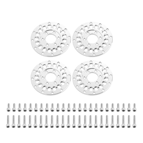 VVHKMSIL 4pcs Aluminiumradgesichter universeller Anpassung Kompatibel mit 1,0 "Modurad(Silver) von VVHKMSIL