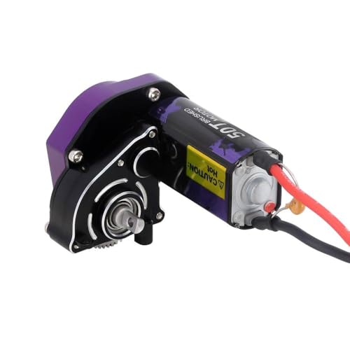 VVHKMSIL 50T Helical Getriebegetriebe mit 050 gebürstetem Motor for 1 24 Skala RC Crawler SCX24 Upgrade -Teile kompatibel von VVHKMSIL