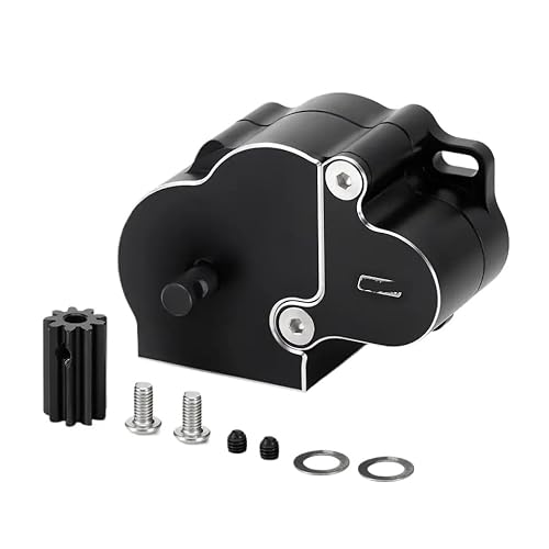VVHKMSIL Aluminiumabdeckungsgetriebe Getriebe Kompatibel mit 1/10 -Skala RC Crawler Upgrade Teil kompatibel mit gemeinsamen RC -Modellen von VVHKMSIL