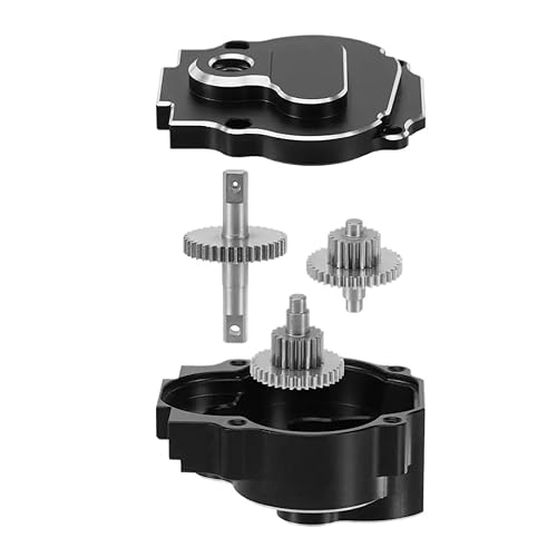 VVHKMSIL CNC -Aluminium -Getriebekit mit 180 gebürstetem Motor 48T -Gang Kompatibel mit 1/18 RC -Crawler im Maßstab(13/1) von VVHKMSIL