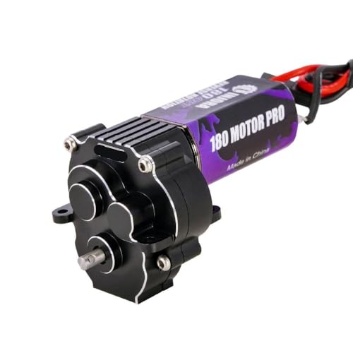 VVHKMSIL CNC Aluminium Vollgetriebe mit 180 gebürstetem Motor 48T kompatibel mit 1/18 RC -Spur Skala(Motor Transmission) von VVHKMSIL