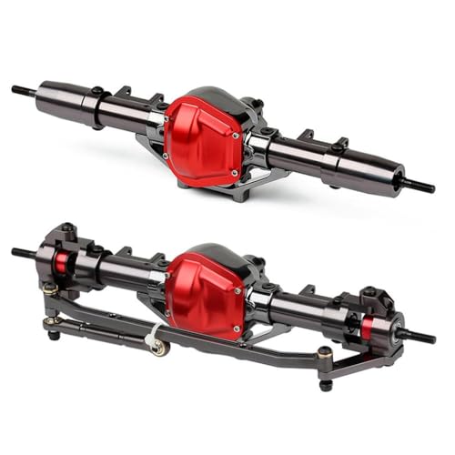 VVHKMSIL CNC -Metall -Vorder -Hinterachse Kompatibel mit 1 10 -Skala RC Crawler Car kompatibel mit verschiedenen RC -Modellen(Both) von VVHKMSIL