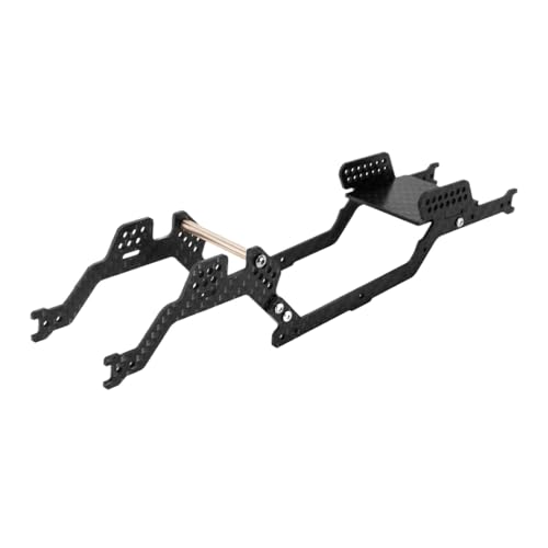 VVHKMSIL Carbon-Faser-Chassis-Rahmenkit Kompatibel mit 1 18 Skala RC Crawler Car Upgrade Teil 4M-38 kompatibel mit gemeinsamen 1/18 Crawler-Modellen von VVHKMSIL