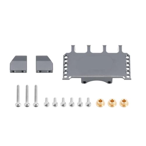 VVHKMSIL Einstellbare CNC -Aluminium -Servo -Mount, die mit 1 24 -Skala -RC -Crawler SCX24 -Upgrade -Teilen kompatibel ist(Grey) von VVHKMSIL