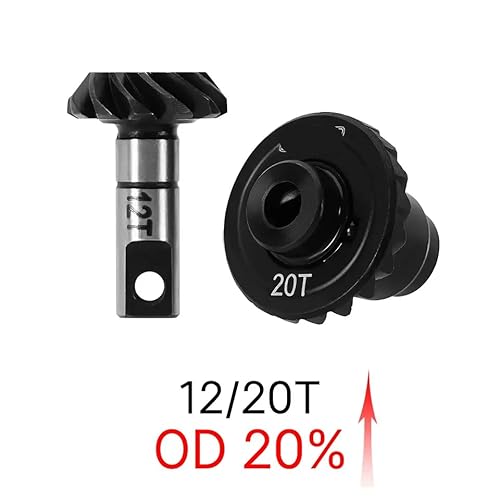 VVHKMSIL Helical Achs Getriebe Stahl Kompatibel mit 1 18 Skala RC Crawler kompatibel mit 18 Modellen(Overdrive Gear) von VVHKMSIL