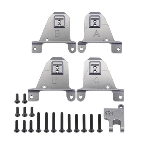 VVHKMSIL Kompatible CNC -Aluminium vorne Heck -Stoßdämpfer -Mount -Upgrade -Teil Kompatibel mit 1 10 -Skala RC Crawler Modell 8216(Grey) von VVHKMSIL