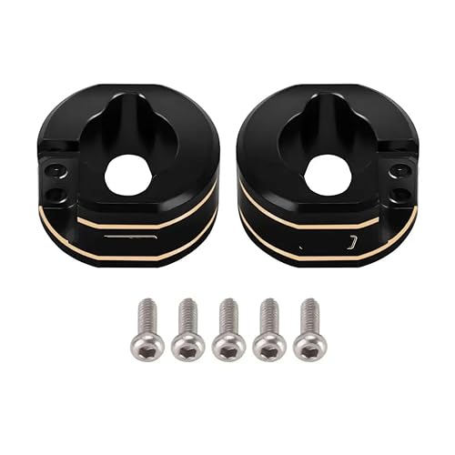 VVHKMSIL Messing Hinterachse Gegengewichte 14 g pro Stück Kompatibel mit 1/18 Skala RC Crawler kompatibel mit 4m 30 Models Set von 4(Black) von VVHKMSIL