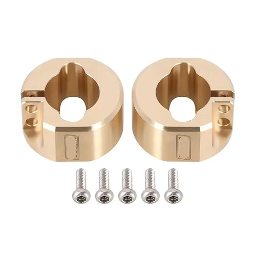 VVHKMSIL Messing Hinterachse Gegengewichte 14 g pro Stück Kompatibel mit 1/18 Skala RC Crawler kompatibel mit 4m 30 Models Set von 4(Brass) von VVHKMSIL
