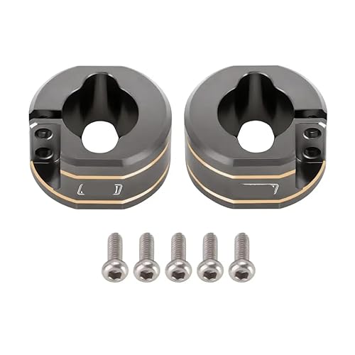 VVHKMSIL Messing Hinterachse Gegengewichte 14 g pro Stück Kompatibel mit 1/18 Skala RC Crawler kompatibel mit 4m 30 Models Set von 4(Titanium) von VVHKMSIL