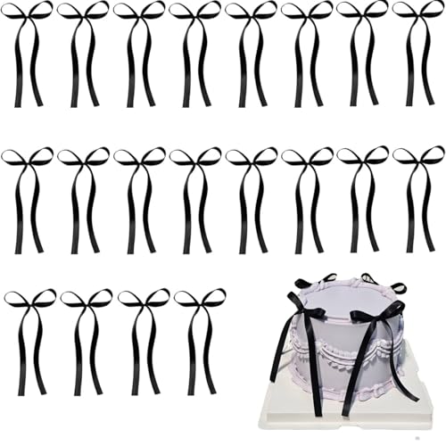 20 Stück Schwarz Bogen Tortendeko,CupcakeTopper,Schleifenband Bögen Tortenaufleger,für Hochzeit Kuchendeko,Schleife Torten Deko,Hochzeitstag,Kuchendekorationen Kindergeburtstag 20 Stück Schwarz Bogen Tortendeko,CupcakeTopper,Schleifenband Bögen Tortenaufleger,für Hochzeit Kuchendeko,Schleife Torten Deko,Hochzeitstag,Kuchendekorationen Kindergeburtstag von VVQWCY