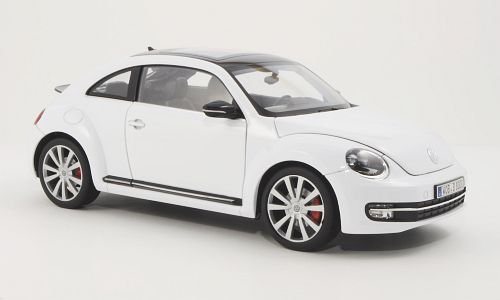 VW Beetle, Weiss, 2012, Modellauto, Fertigmodell, Welly 1:18 von VW