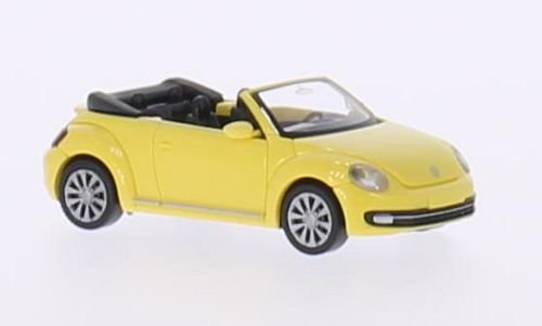 VW Beetle Cabriolet, gelb , 2012, Modellauto, Fertigmodell, Wiking 1:87 von VW