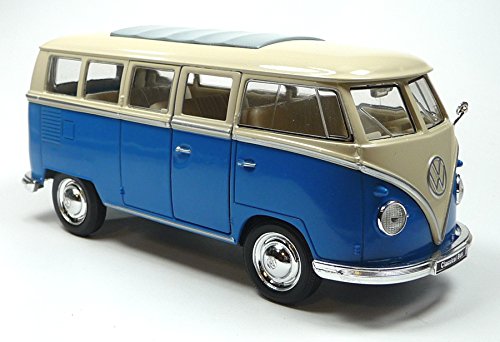 VW Bus VW Bus Bulli T1 (1963) 1:31 blau Modellauto ca. 14cm von WELLYNDHware! von VW