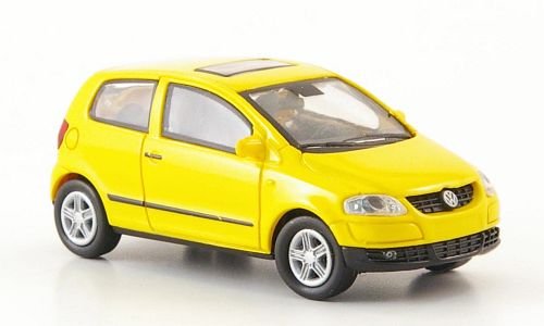 VW Fox, gelb, Modellauto, Fertigmodell, Norev 1:87 von VW