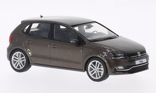 VW Modellauto Polo 5-türig, Facelift, Metallic-braun, 2014, 1:43, für Erwachsene, ohne Batterien, Fertigmodell, Herpa VW Modellauto Polo 5-türig, Facelift, Metallic-braun, 2014, 1:43, für Erwachsene, ohne Batterien, Fertigmodell, Herpa von VW