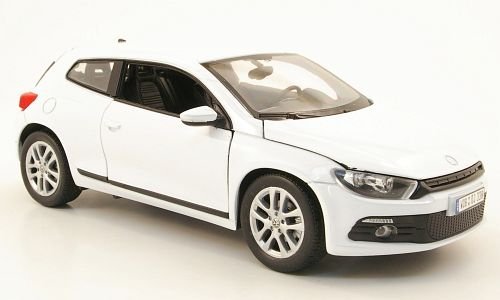 VW Scirocco 3, weiss, Modellauto, Fertigmodell, Welly 1:24 von VW