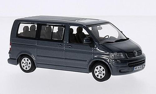 VW T5 Multivan, metallic-grau, 2003, Modellauto, Fertigmodell, I-Minichamps 1:43 von VW