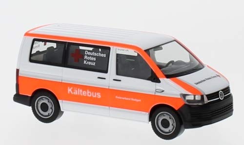 VW T6 Bus, Drk Stuttgart / Kältebus, 0, Modellauto, Fertigmodell, Herpa 1:87 von VW