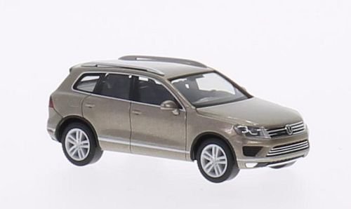 VW Touareg, metallic-beige, Modellauto, Fertigmodell, Herpa 1:87 von VW