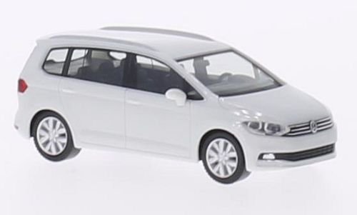 VW Touran II, weiss, 2015, Modellauto, Fertigmodell, Herpa 1:87 von VW