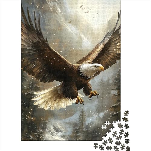 Adler Puzzle 1000 Teile Schwer Puzzle Spielzeug Pädagogisches Spiel Impossible Herausforderung Spielzeug Für Erwachsene Und Kinder Ab 14 Jahren 1000pcs (75x50cm) von VWENOLRIX