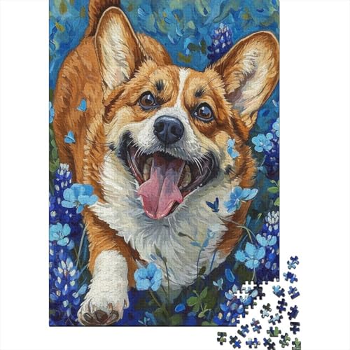 Cute Hund Puzzle 1000 Teile Schwer Puzzle Spielzeug Pädagogisches Spiel Impossible Herausforderung Spielzeug Für Erwachsene Und Kinder Ab 14 Jahren 1000pcs (75x50cm) von VWENOLRIX