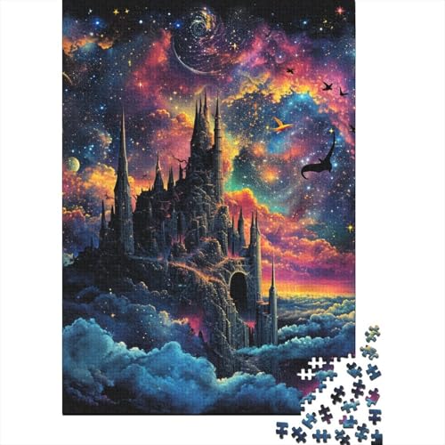 Dream Schloss Puzzle 1000 Teile Schwer Puzzle Spielzeug Pädagogisches Spiel Impossible Herausforderungsspielzeug Für Erwachsene Und Kinder Ab 12 Jahren 1000pcs (75x50cm) von VWENOLRIX