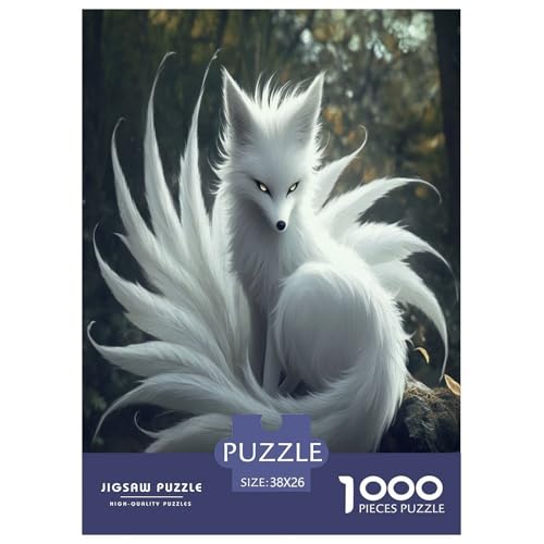 Fox Puzzle 1000 Teile Schwer Puzzle Spielzeug Lernspiel Impossible Herausforderungsspielzeug Für Erwachsene Kinder 38x26cm/1000pcs von VWENOLRIX