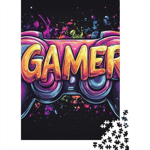 Gamer Puzzle 1000 Teile Schwer Puzzle Spielzeug Pädagogisches Spiel Impossible Herausforderung Spielzeug Für Erwachsene Kinder 1000pcs (75x50cm) von VWENOLRIX