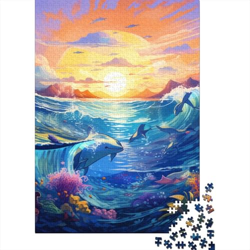 Ozean Puzzle 1000 Teile Schwer Puzzle Spielzeug Lernspiel Impossible Herausforderung Spielzeug Für Erwachsene Und Kinder Ab 12 Jahren 1000pcs (75x50cm) von VWENOLRIX