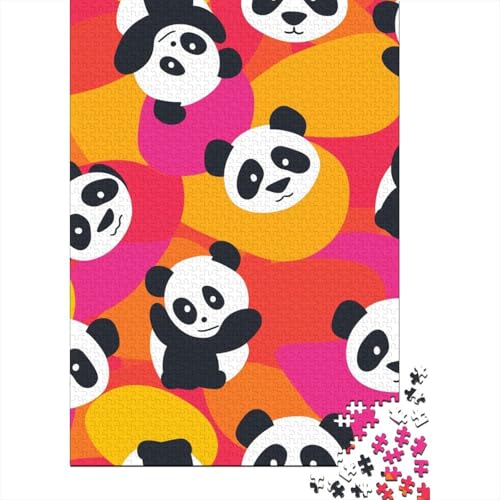 Panda Puzzle 1000-teilige Schwer Puzzle Spielzeug Pädagogisches Spiel Impossible Herausforderungsspielzeug Für Erwachsene Und Kinder in Bewährter 1000pcs (75x50cm) von VWENOLRIX