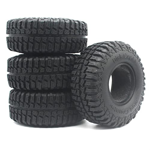 XEBRAD 1:10 RC-Modellauto im Maßstab 1:10, Klettern, Felskriechen, Gummireifen, Durchmesser 1,9 Zoll, Reifen 11710810296mm, superweicher Kiesreifen RC-Autoreifen(102MM-4PC) von VXELY