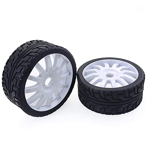 XEBRAD 100-mm-Gummireifen, Räder, 17 mm Sechskant, Redcat for HSP, HPI, for Kyosho, Hobao Team, LOSI, Carson, 1/8 Buggy On-Road RC Car RC-Autoreifen(2pcs F08426A) von VXELY