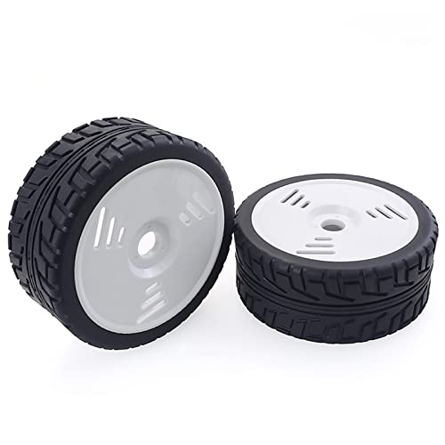 XEBRAD 100-mm-Gummireifen, Räder, 17 mm Sechskant, Redcat for HSP, HPI, for Kyosho, Hobao Team, LOSI, Carson, 1/8 Buggy On-Road RC Car RC-Autoreifen(2pcs F08426D) von VXELY