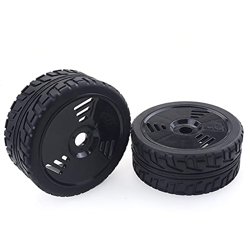 XEBRAD 100-mm-Gummireifen, Räder, 17 mm Sechskant, Redcat for HSP, HPI, for Kyosho, Hobao Team, LOSI, Carson, 1/8 Buggy On-Road RC Car RC-Autoreifen(2pcs F08426F) von VXELY