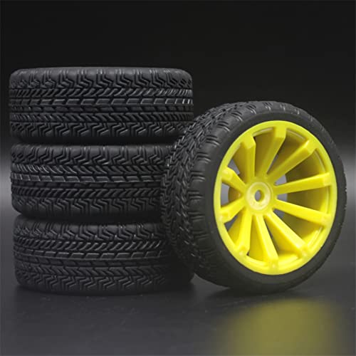 XEBRAD 1Set 4PCS Gummi RC Racing Reifen Auto On Road Felge, for HSP, for HPI, 1/10, for HSP, 94123/94122/94103/D4/D3 603 Alle RC-Autoreifen(600-8006) von VXELY