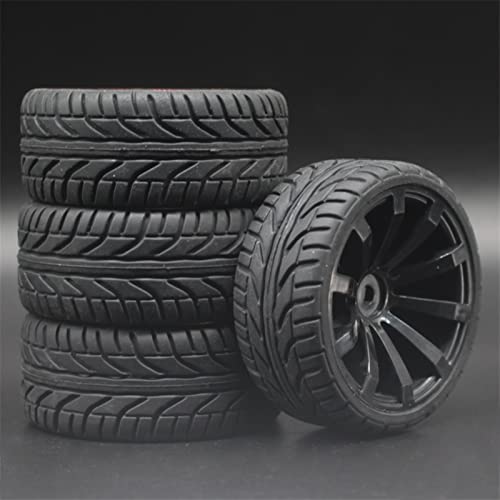 XEBRAD 1Set 4PCS Gummi RC Racing Reifen Auto On Road Felge, for HSP, for HPI, 1/10, for HSP, 94123/94122/94103/D4/D3 603 Alle RC-Autoreifen(601-8002) von VXELY