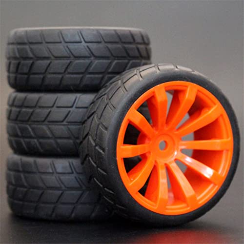 XEBRAD 1Set 4PCS Gummi RC Racing Reifen Auto On Road Felge, for HSP, for HPI, 1/10, for HSP, 94123/94122/94103/D4/D3 603 Alle RC-Autoreifen(604-6083) von VXELY