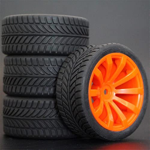 XEBRAD 1Set 4PCS Gummi RC Racing Reifen Auto On Road Felge, for HSP, for HPI, 1/10, for HSP, 94123/94122/94103/D4/D3 603 Alle RC-Autoreifen(604-6085) von VXELY