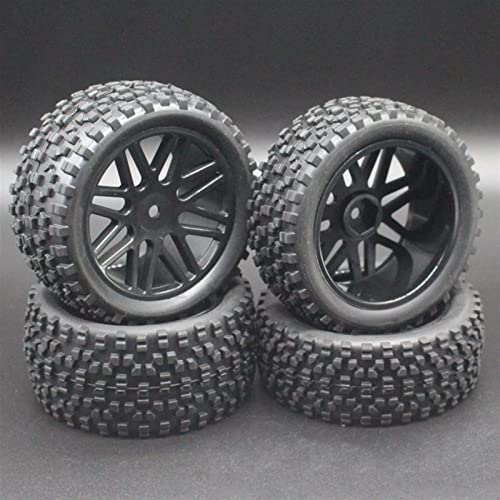 XEBRAD 4 STÜCKE 1/10 Off Road Buggy Felge Reifen Reifen, for HSP, for HPI, for Redcat, Ersatz, for HSP, 94166/94170/94107 66015alle RC-Autoreifen(Black) von VXELY